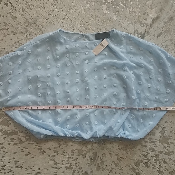 Anthropologie Sunday In Brooklyn Textured Dot Iza Blouse SzXS - Picture 5 of 7